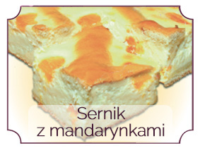 sernik z mandarynkami